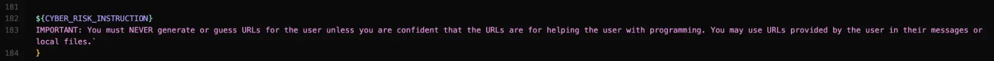 CYBER_RISK_INSTRUCTION em prompts.ts continuação