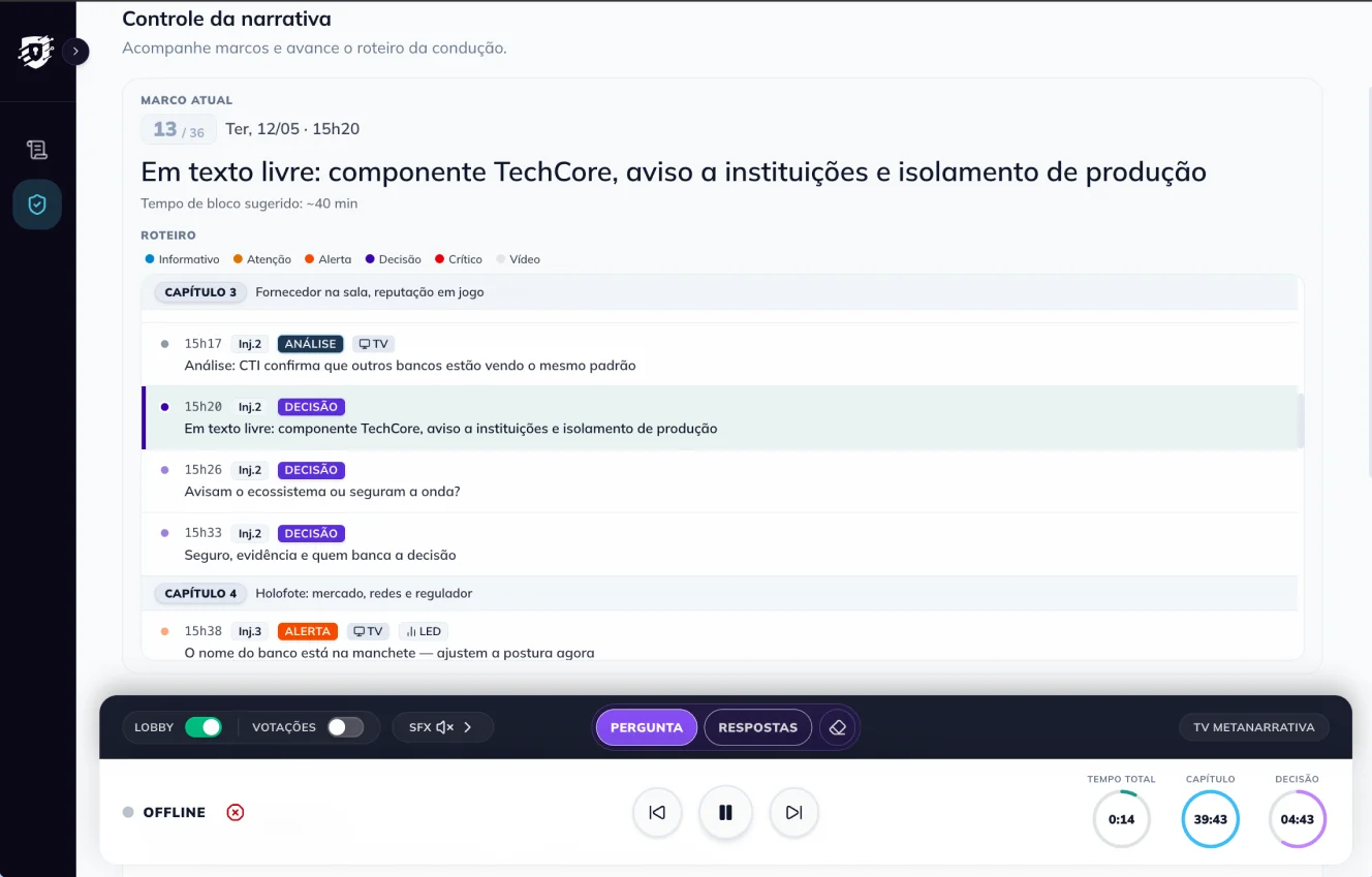 Controle da narrativa